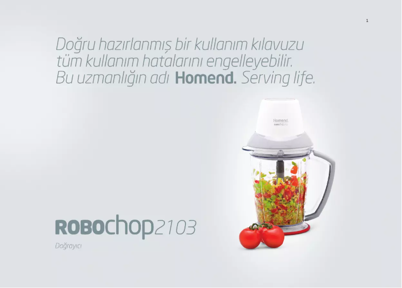 Page 1 de la notice Manuel utilisateur Homend RoboChop 2103