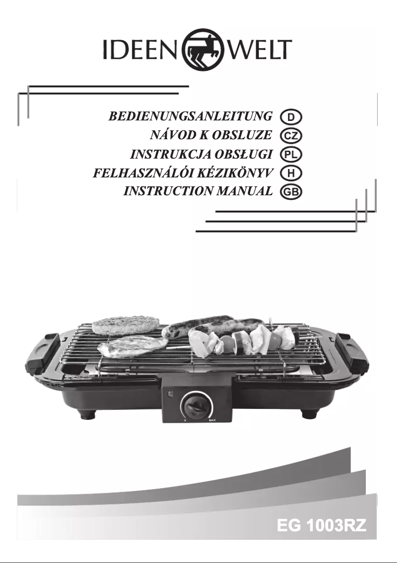Imagen de la primera página del manual del dispositivo EG 1003RZ