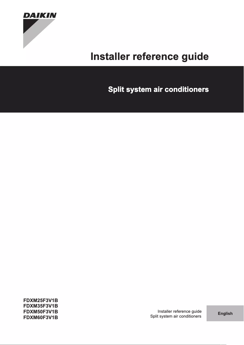 Image de la première page du manuel de l'appareil FDXM25F3V1B