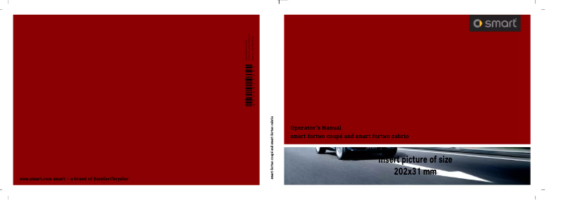 Page n°1 - Manuel utilisateur Smart Fortwo Cabriolet (2008)