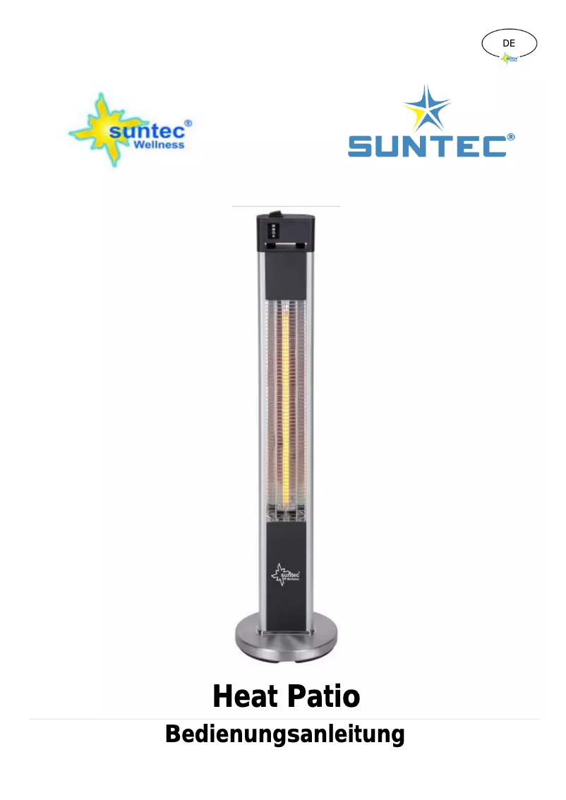 Page n°1 - Manuel utilisateur Suntec Heat Patio