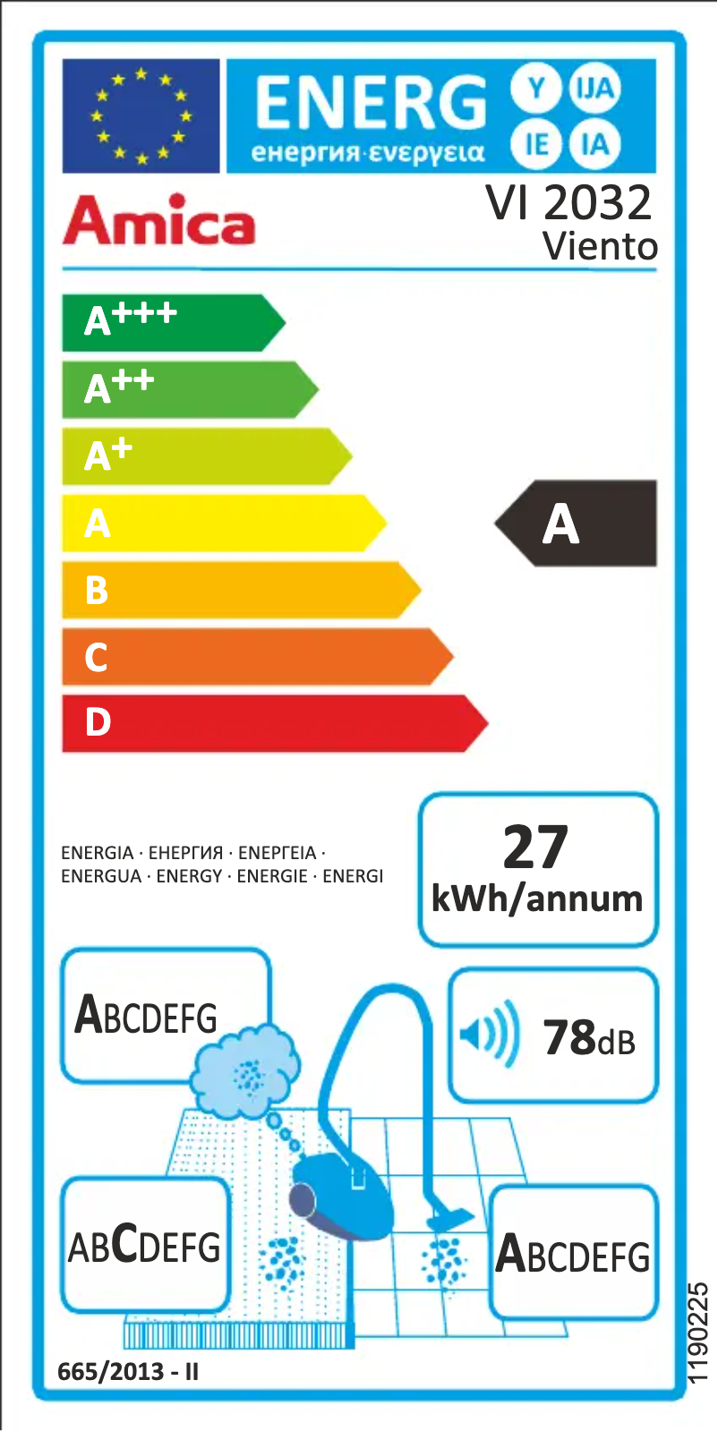 Page n°1 - Label énergétique Amica Viento VI 2032