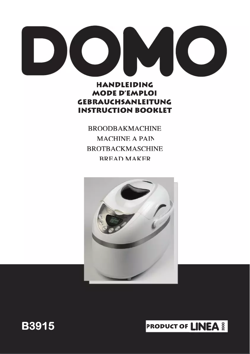 Page n°1 - Manuel utilisateur Domo B3915