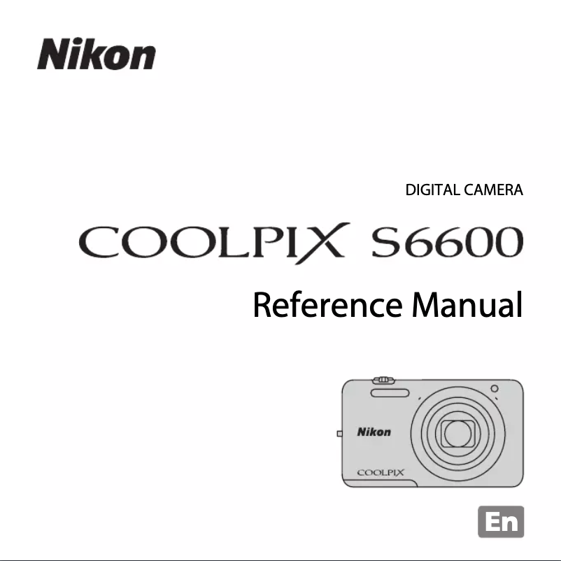 Page 1 de la notice Manuel utilisateur Nikon Coolpix S6600