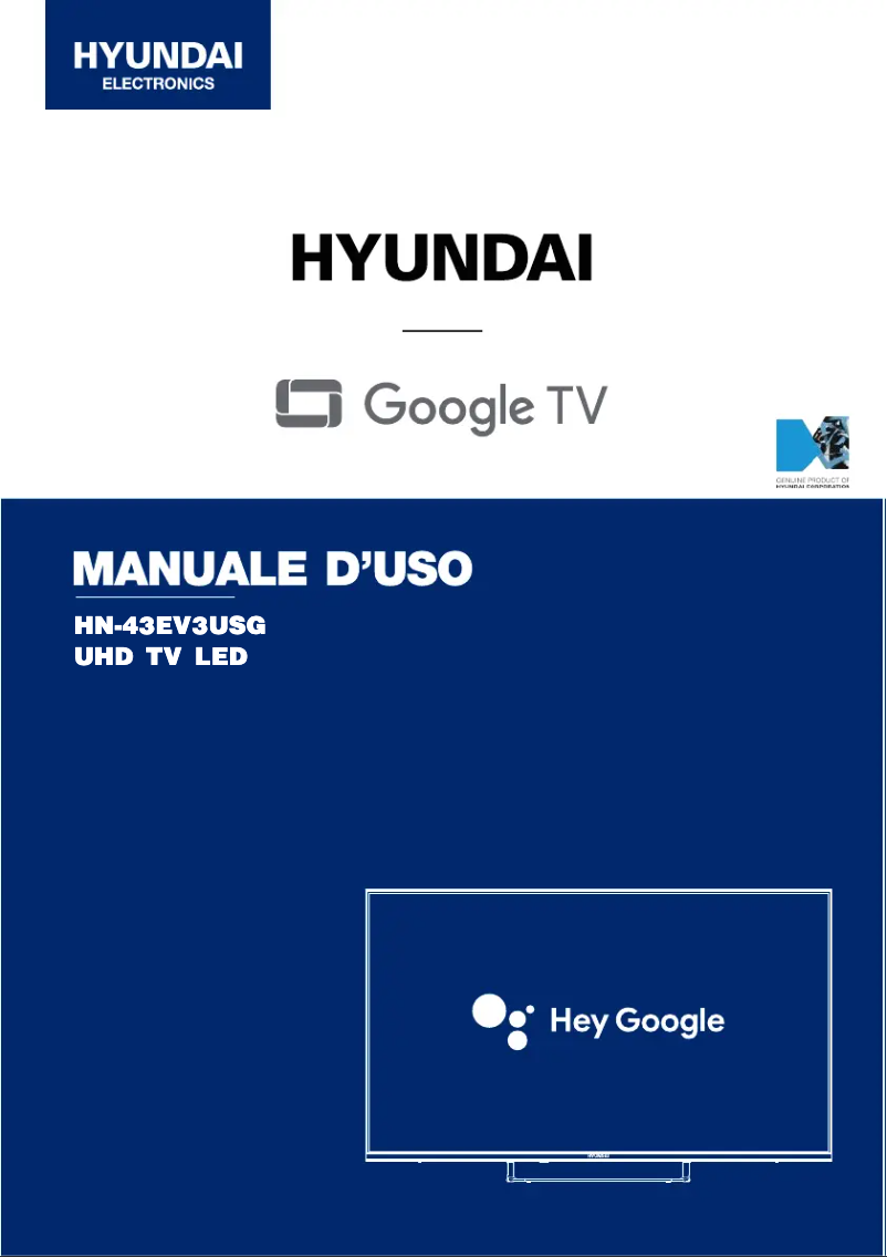 Page 1 de la notice Manuel utilisateur Hyundai HN-43EV3USG