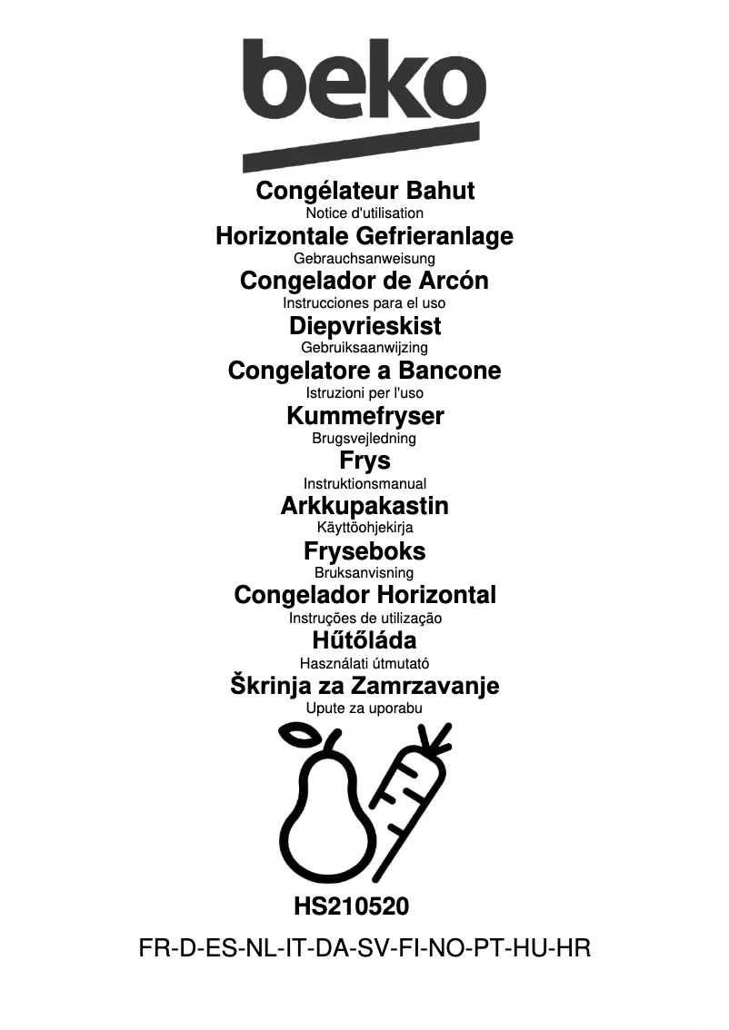 Image de la première page du manuel de l'appareil HS210520