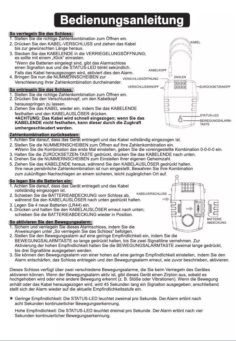 Image de la première page du manuel de l'appareil Lock 'n Roll
