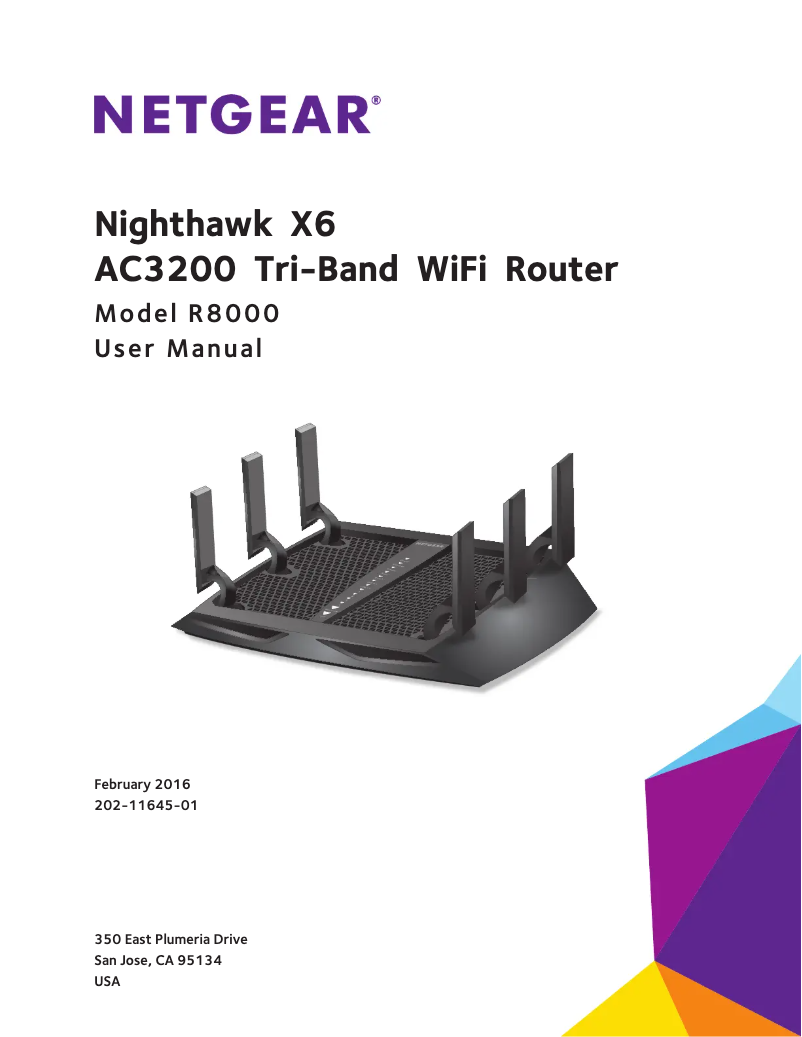 Page 1 de la notice Manuel utilisateur Netgear Nighthawk X6 R8000