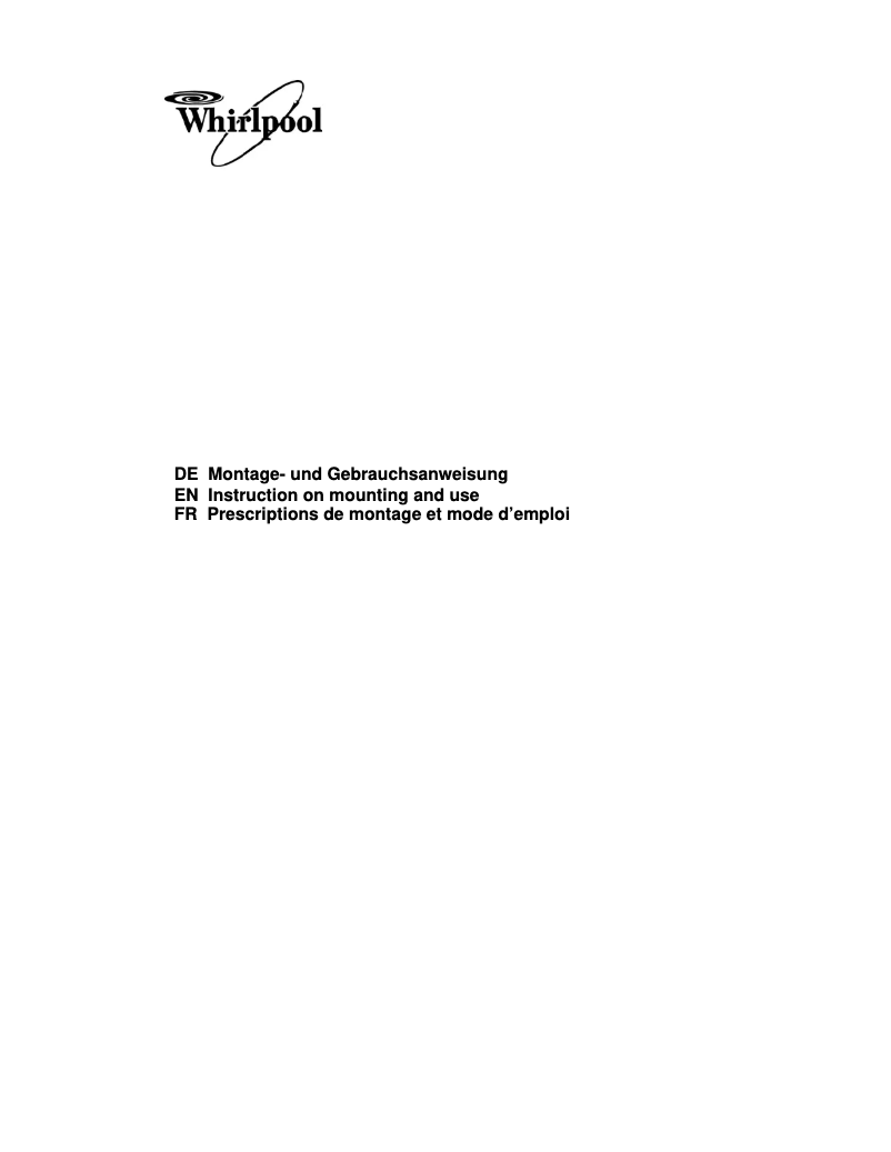 First page image of the manual for AKR 524 IX