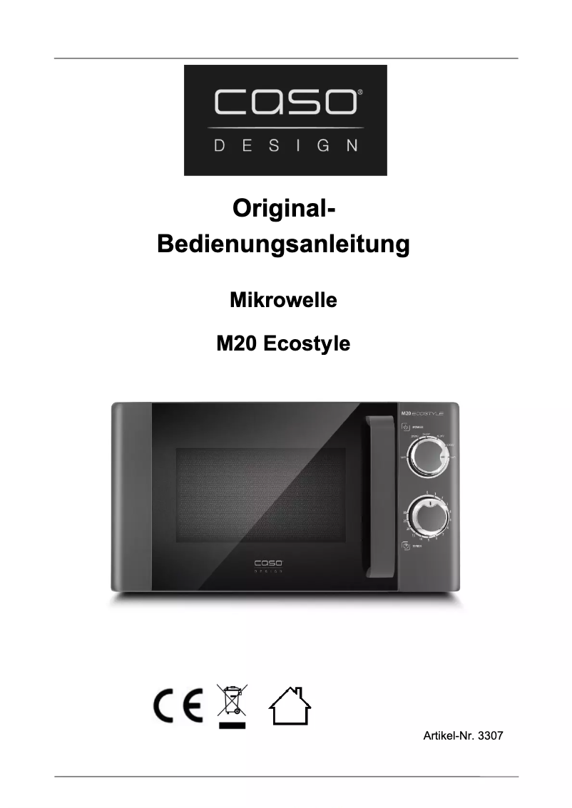 Image de la première page du manuel de l'appareil M 20 Ecostyle Pro