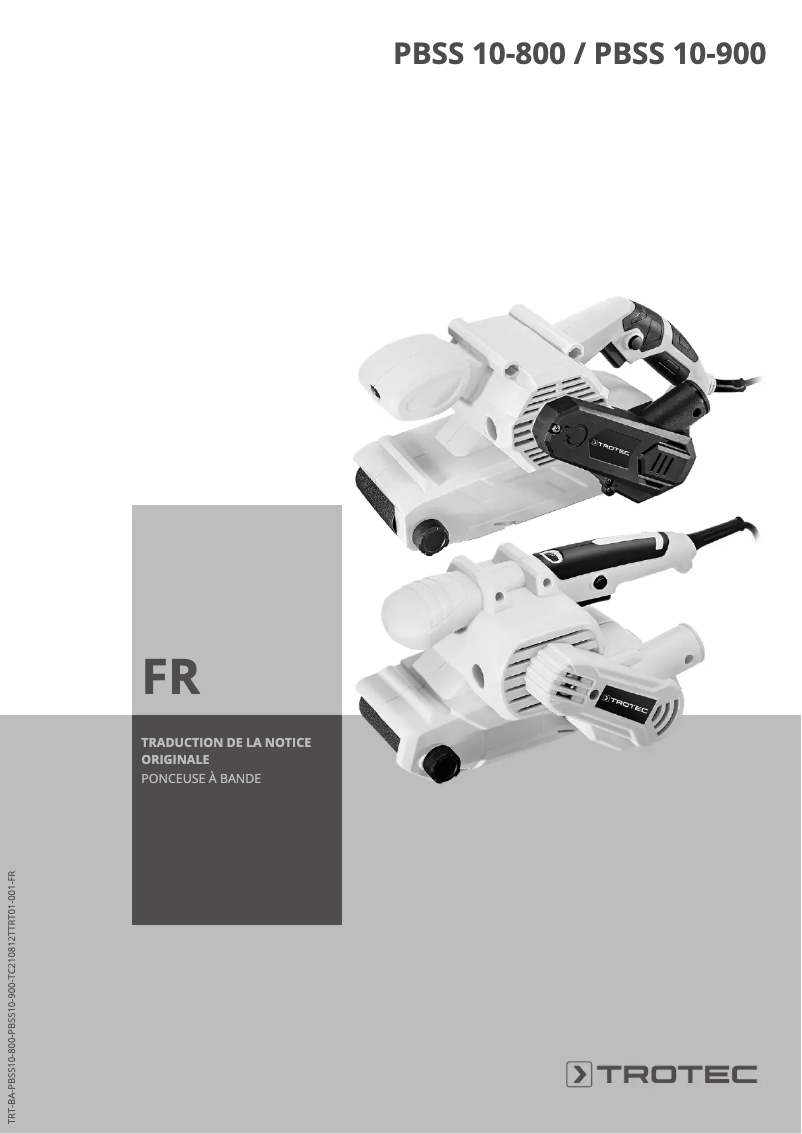 Page n°1 - Manuel utilisateur Trotec PBSS 10-800
