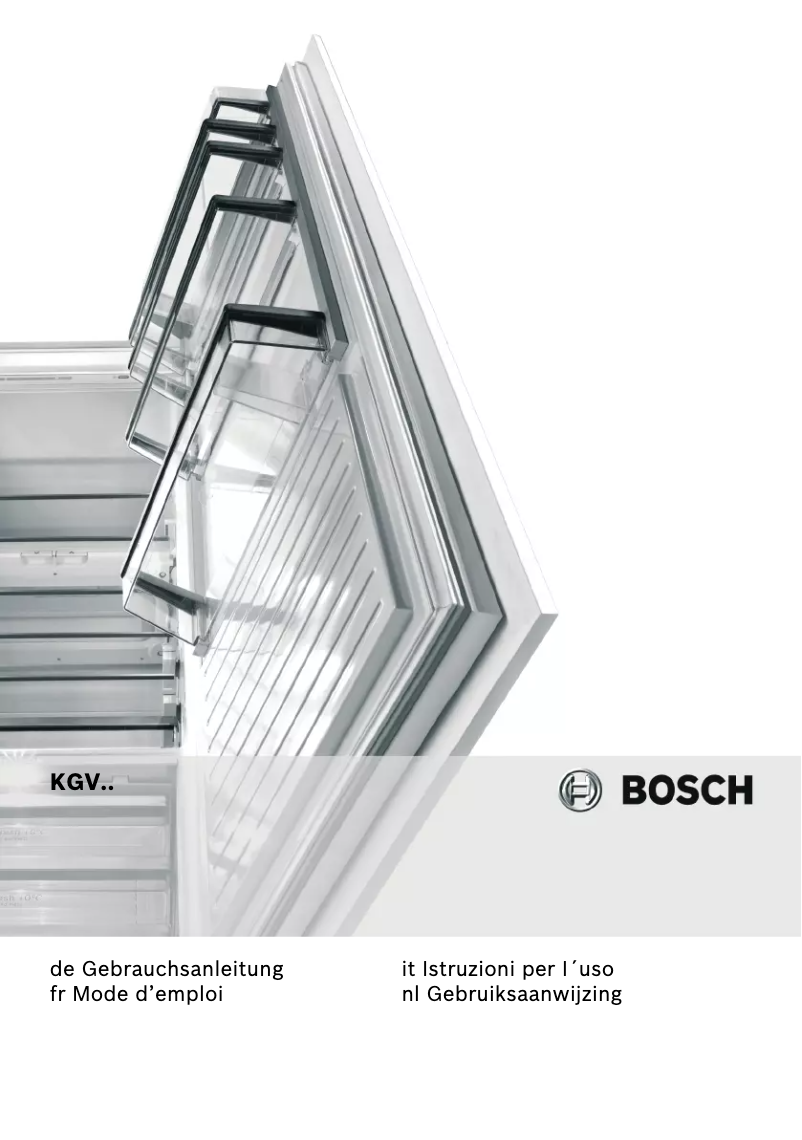 Page n°1 - Mode d'emploi Bosch KGV36VL30