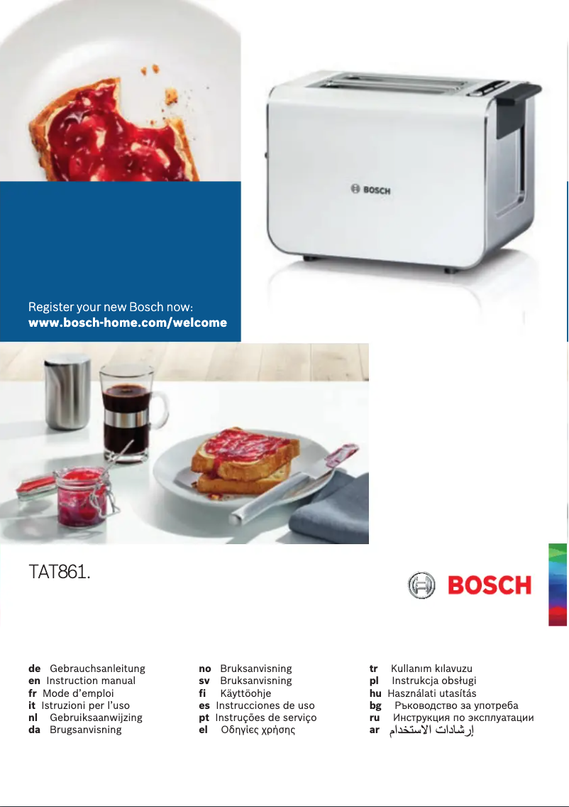 Page 1 of the manual Technical Sheet Bosch TAT8613
