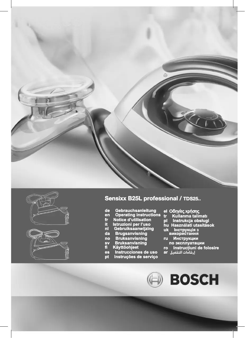 Page 1 de la notice Manuel utilisateur Bosch TDS 25 PRO 2
