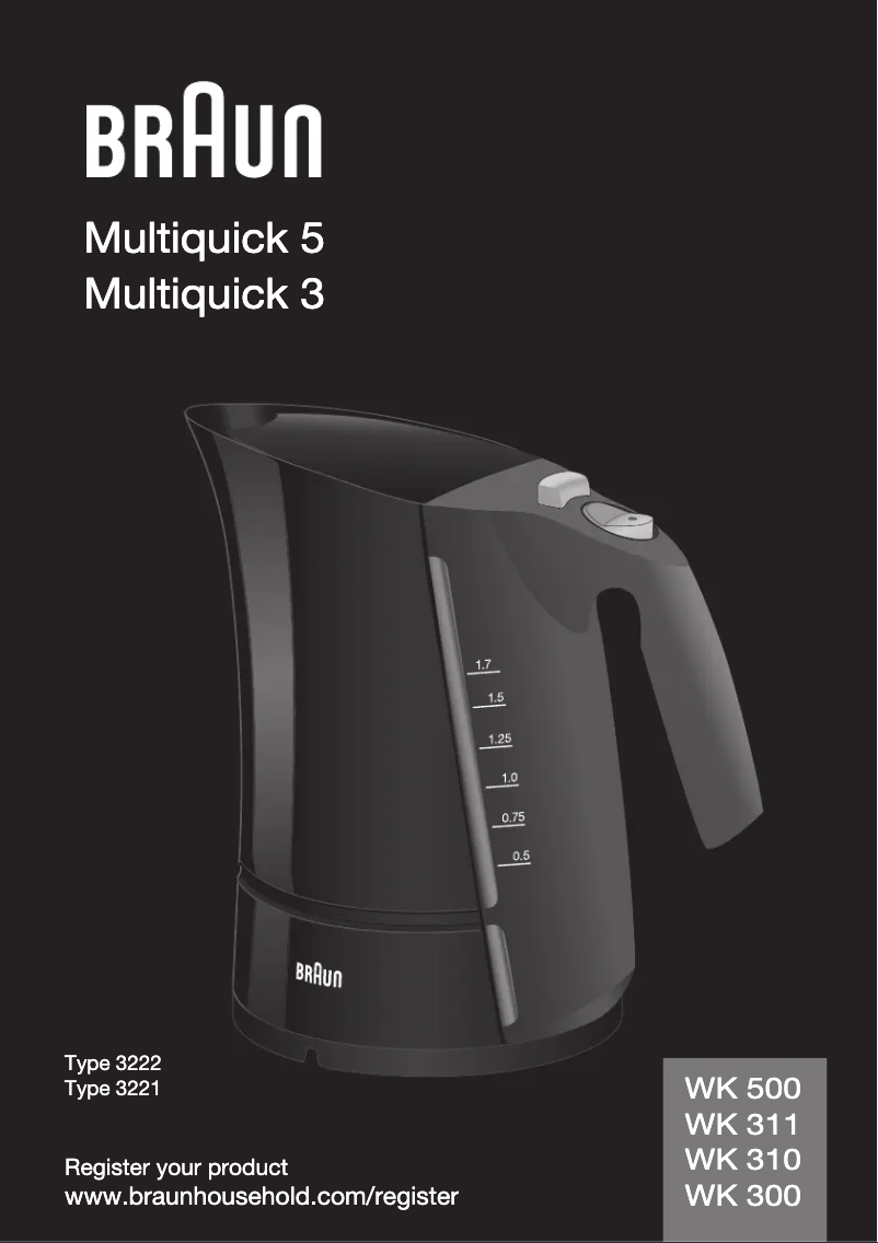 Página 1 del manual Manual de usuario Braun WK 500