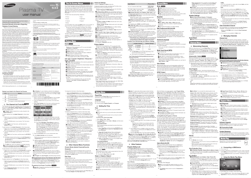 Image de la première page du manuel de l'appareil PN64E533D2F