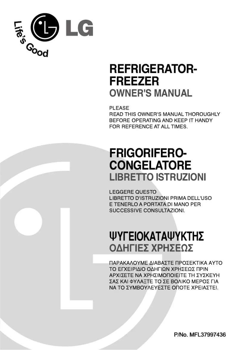 Page 1 de la notice Manuel utilisateur LG GN-M352QVC