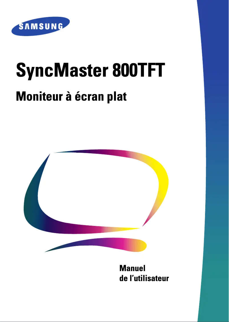 Image de la première page du manuel de l'appareil 800TFT