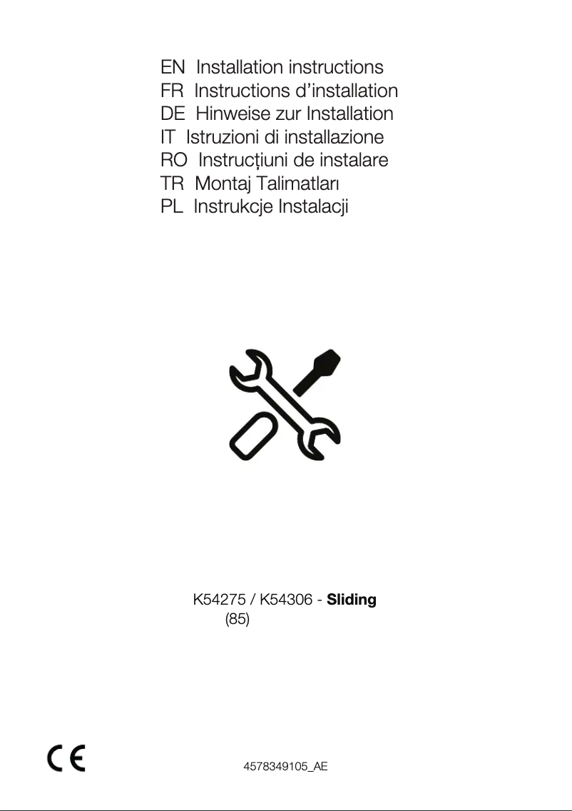 Page 1 de la notice Guide d'installation Beko BCSA285K4SFN