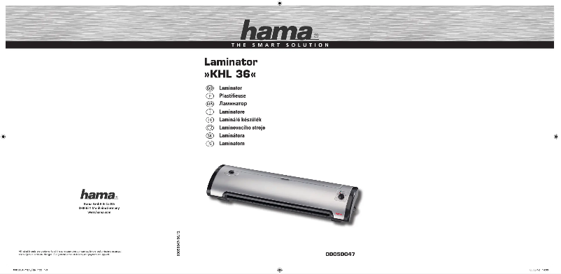 Page 1 de la notice Manuel utilisateur Hama KHL36