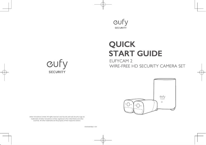 Image de la première page du manuel de l'appareil eufyCam S211