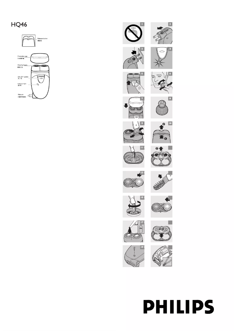 Image de la première page du manuel de l'appareil HQ46