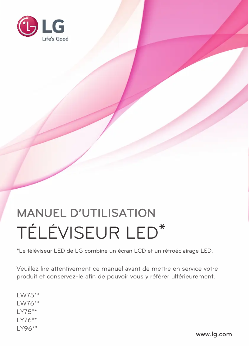 Page 1 de la notice Manuel utilisateur LG 32LY751H