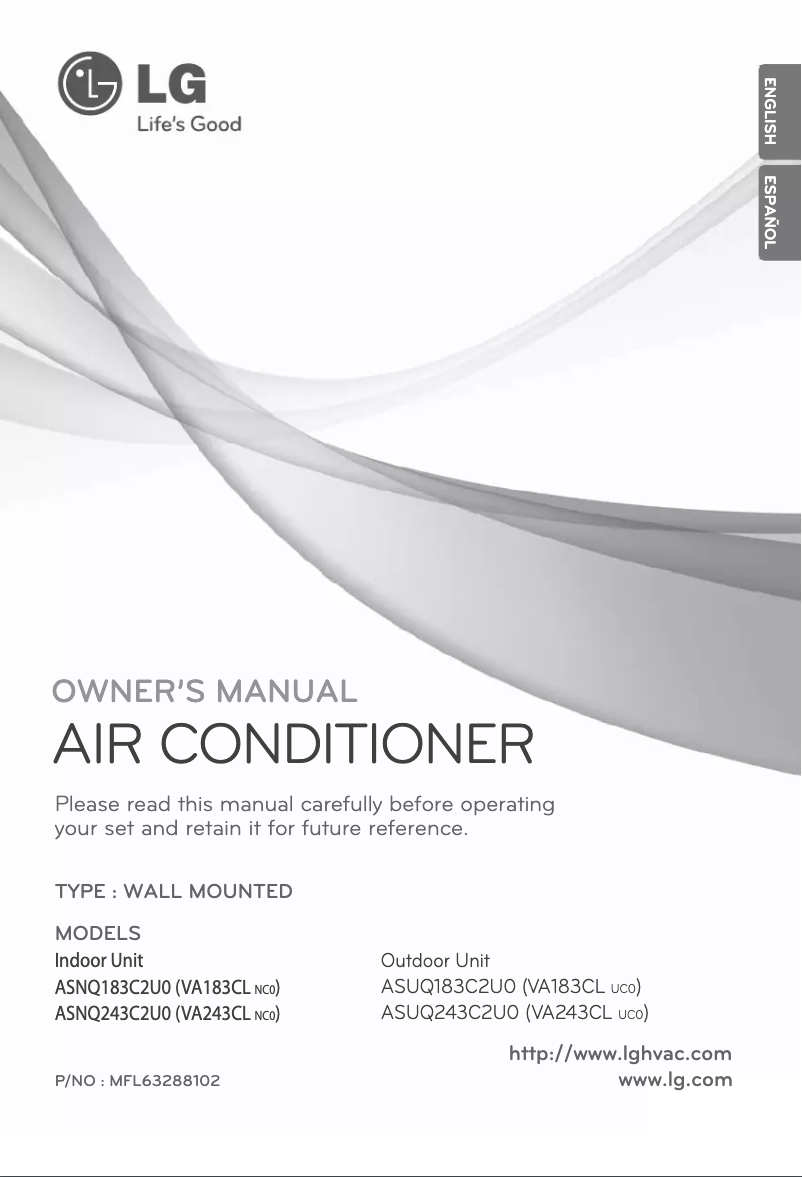 Imagen de la primera página del manual del dispositivo VA243CL