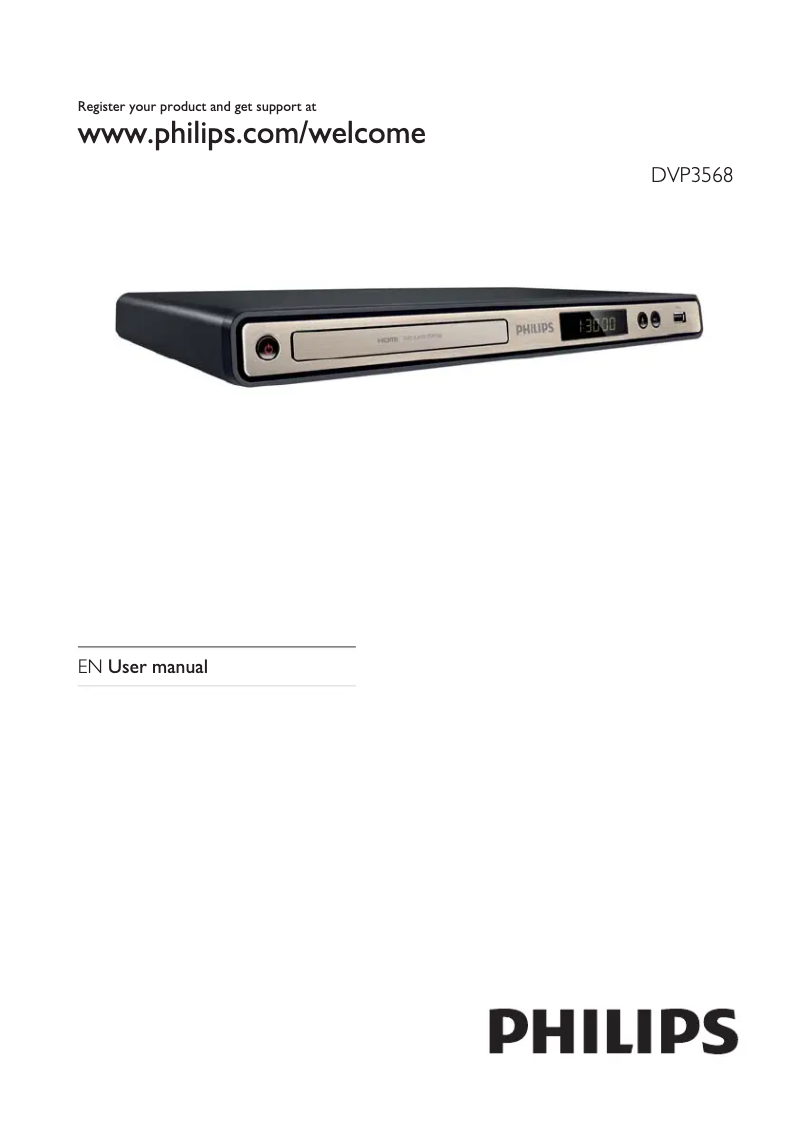 Page 1 de la notice Manuel utilisateur Philips DVP3568X