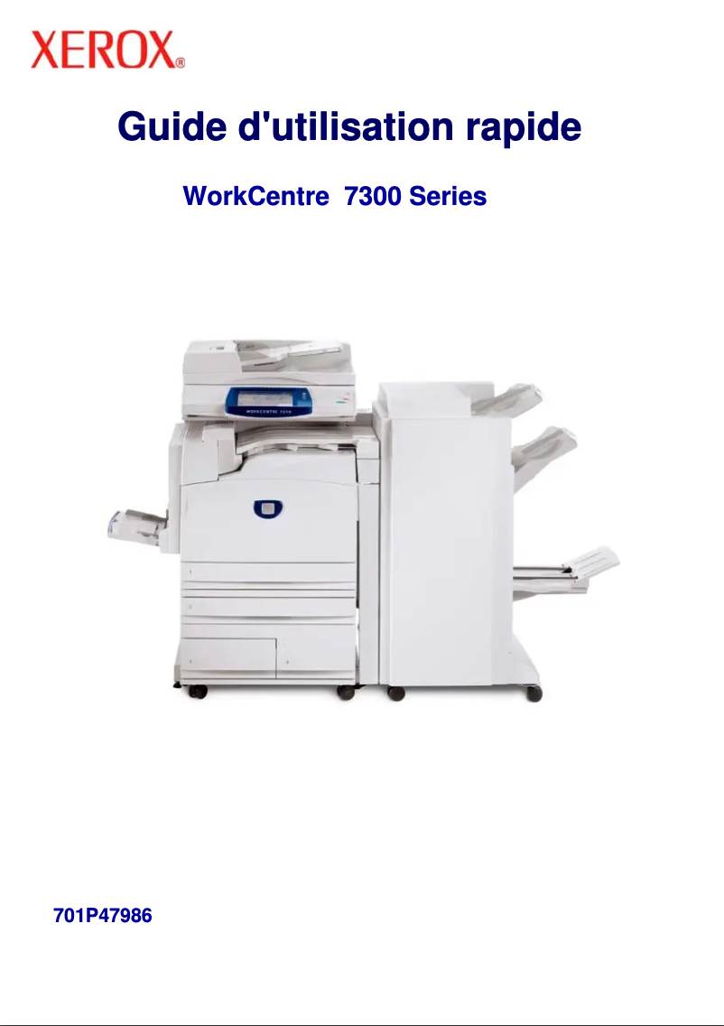Page n°1 - Manuel utilisateur Xerox WorkCentre 7335 FPX