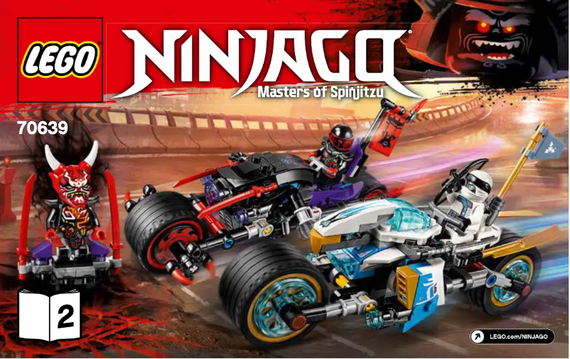 Page 1 de la notice Consignes visuelles Lego Ninjago 70639