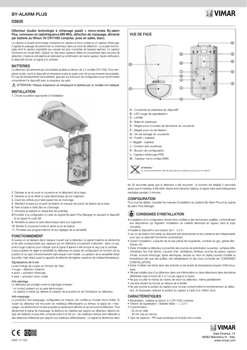 Image de la première page du manuel de l'appareil 03835