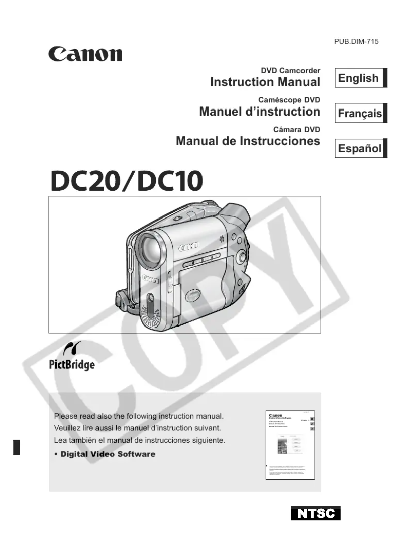 Imagen de la primera página del manual del dispositivo DC20