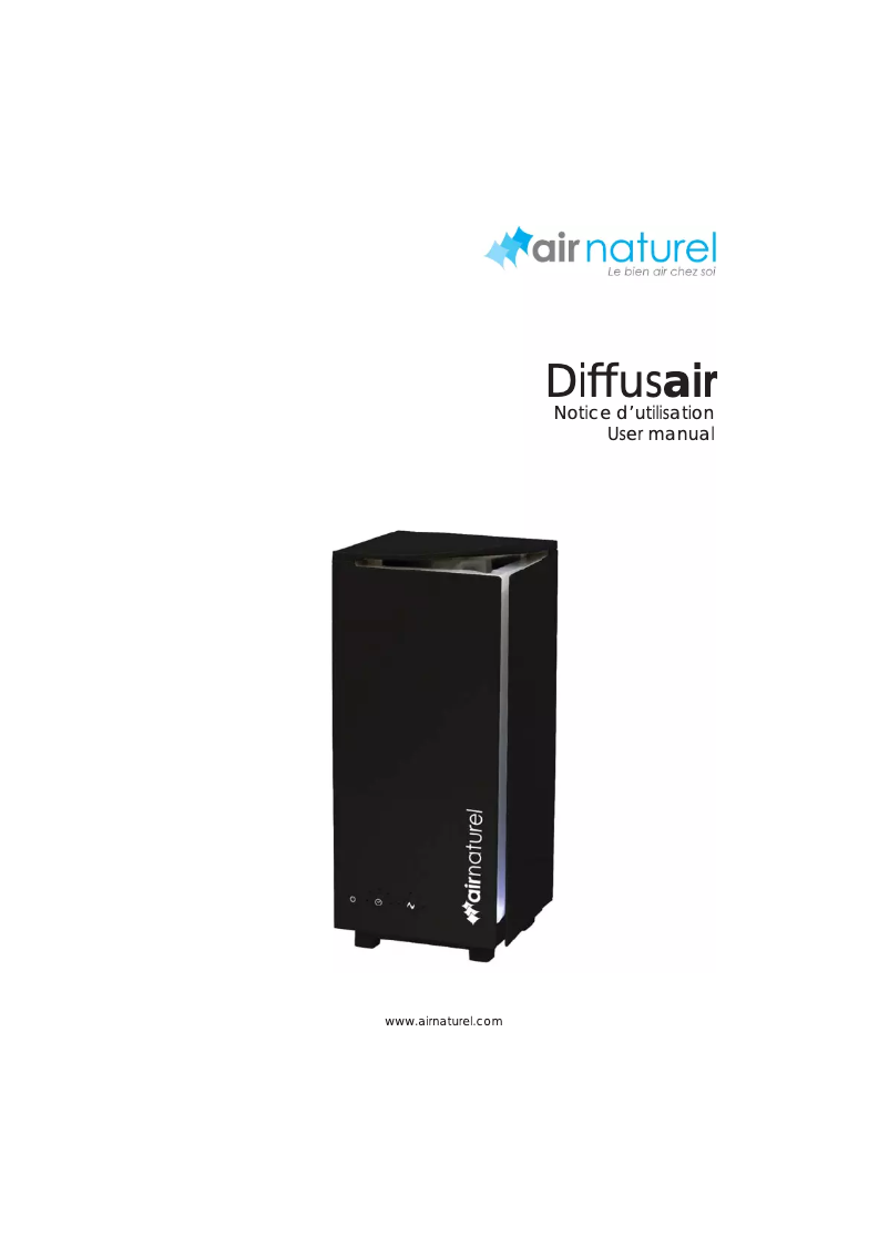 Page 1 de la notice Manuel utilisateur Air Naturel Diffusair
