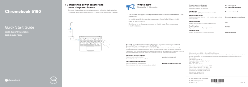 Image de la première page du manuel de l'appareil Chromebook 5190