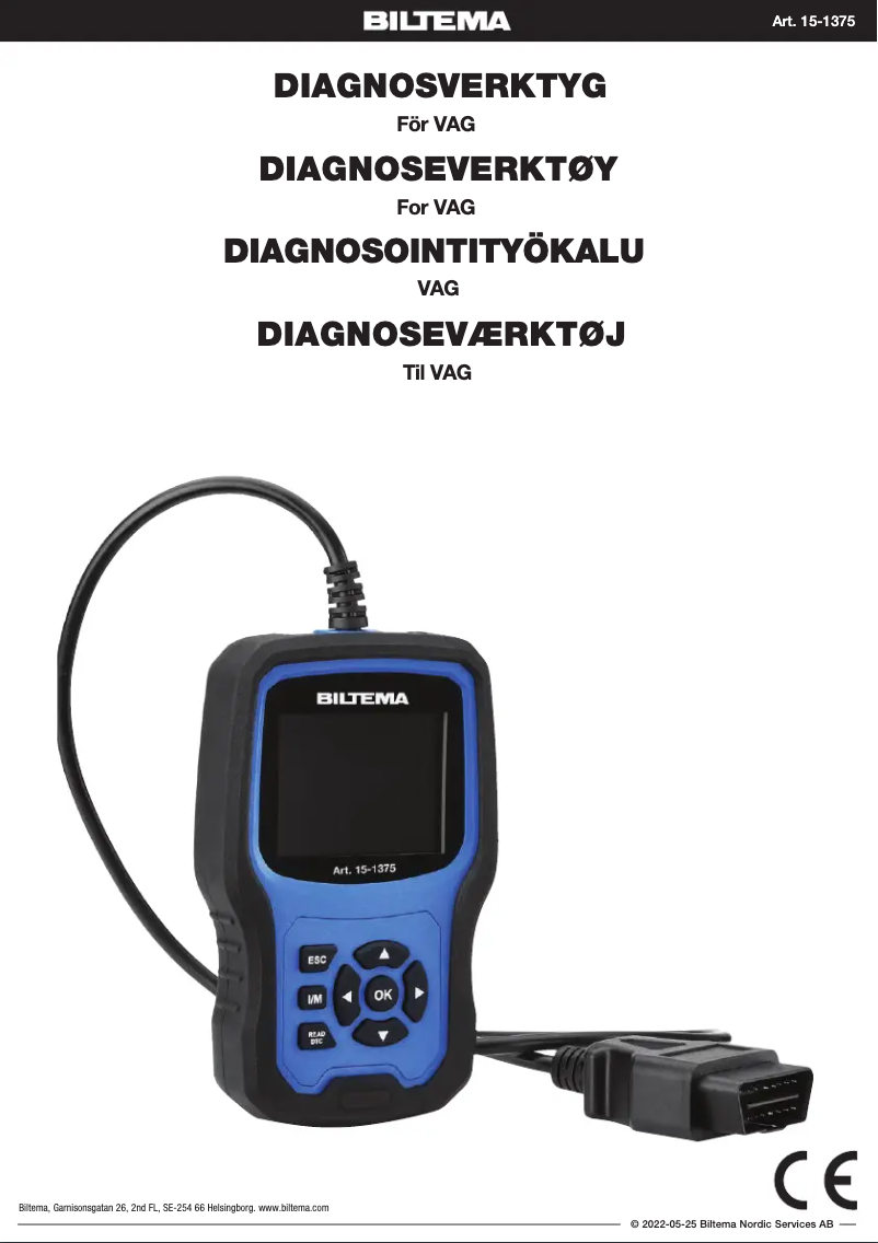 Página 1 del manual Manual de usuario Biltema 15-1375