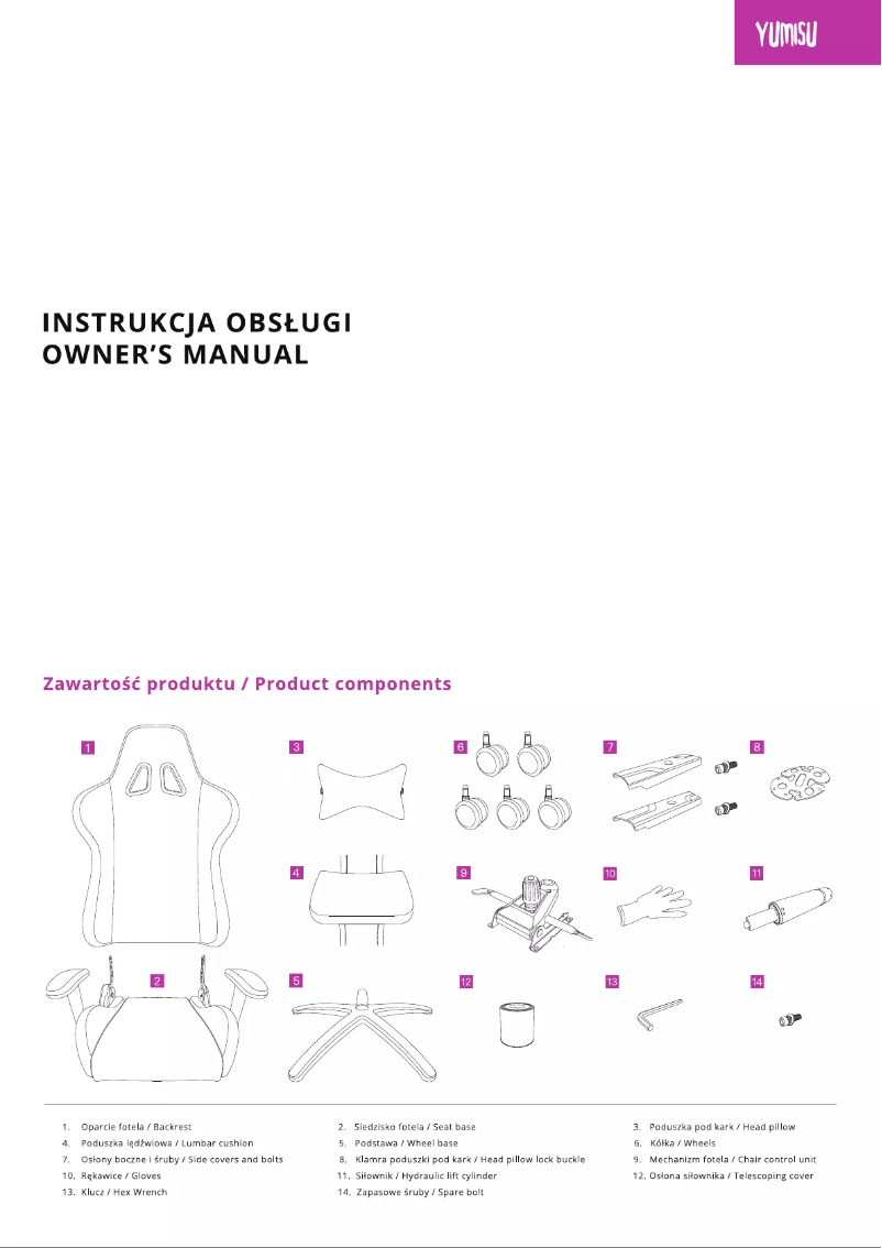 Page n°1 - Manuel utilisateur Yumisu 2050X