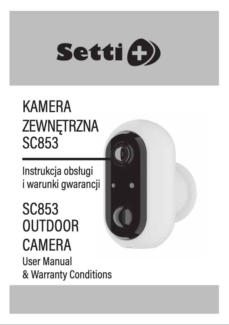 Page n°1 - Manuel utilisateur Setti+ SC853