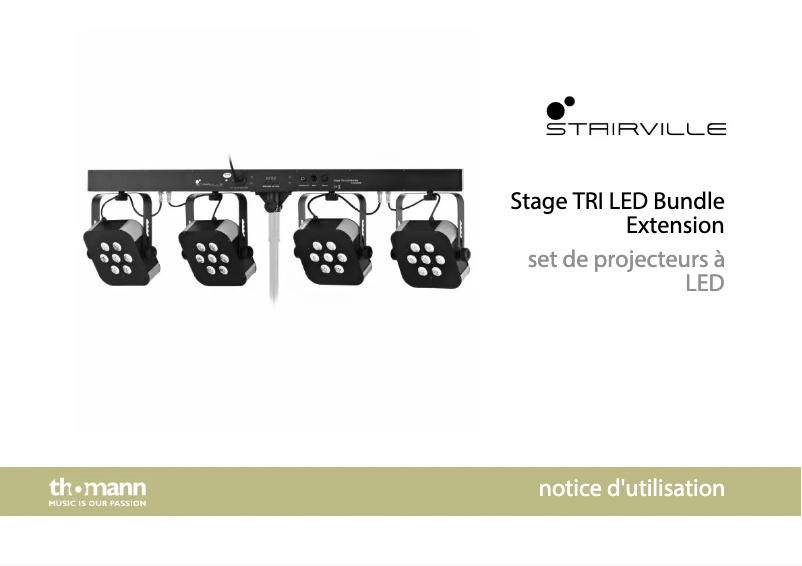 Página 1 del manual Manual de usuario Stairville Stage TRI LED Bundle
