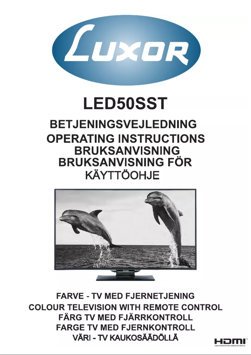 Page 1 de la notice Manuel utilisateur Luxor LED50SST