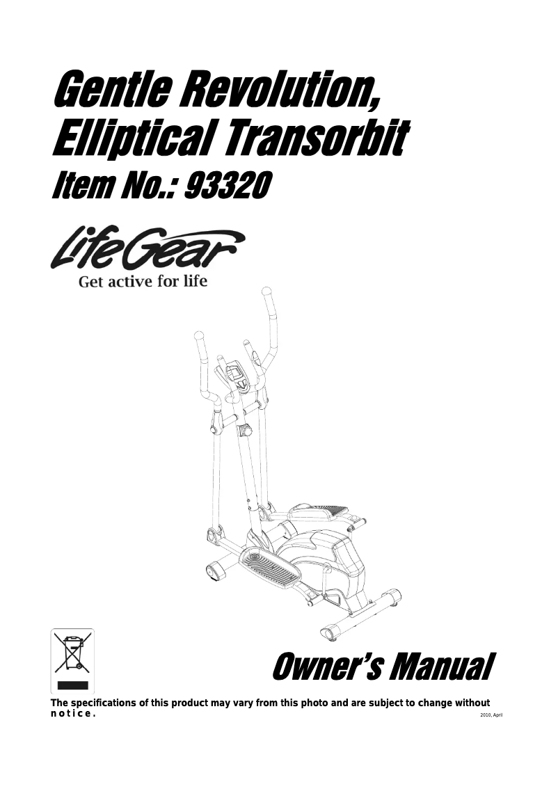 Image de la première page du manuel de l'appareil Gentle 93320