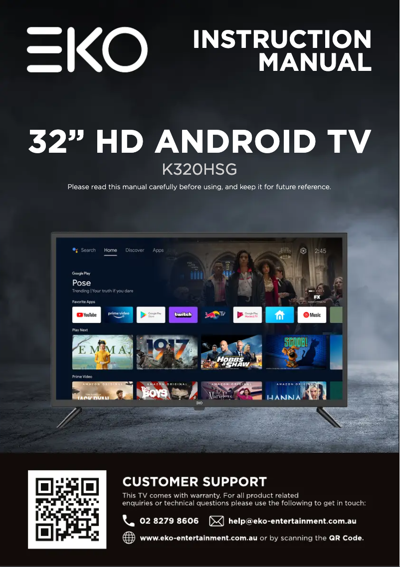 Página 1 del manual Manual de usuario EKO K320HSG