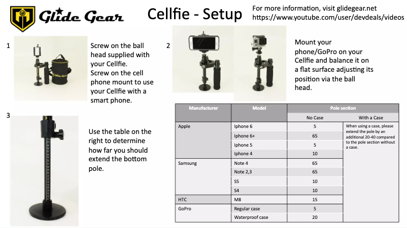 Page n°1 - Manuel utilisateur Glide Gear CYL 100