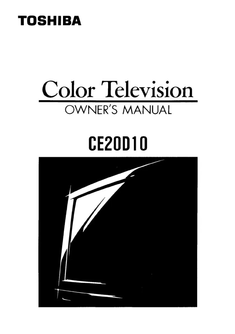 Page n°1 - Manuel utilisateur Toshiba CE20D10