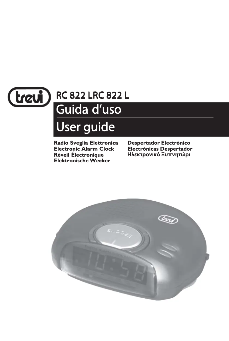 Image de la première page du manuel de l'appareil RC 822 L