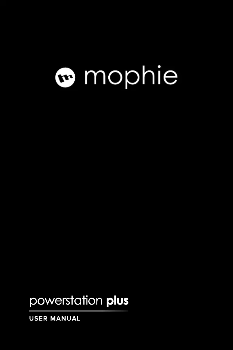 Page 1 de la notice Manuel utilisateur Mophie Powerstation plus 3X