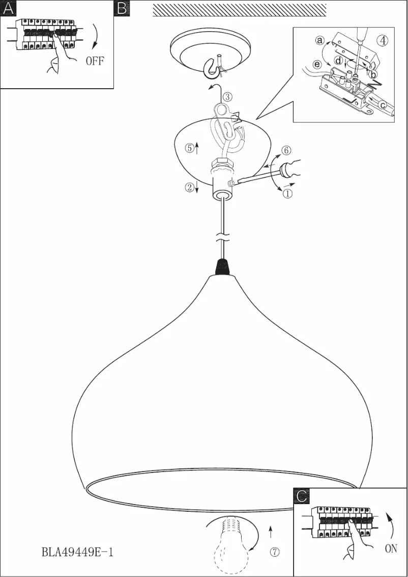 Page n°1 - Manuel utilisateur Eglo Hapton