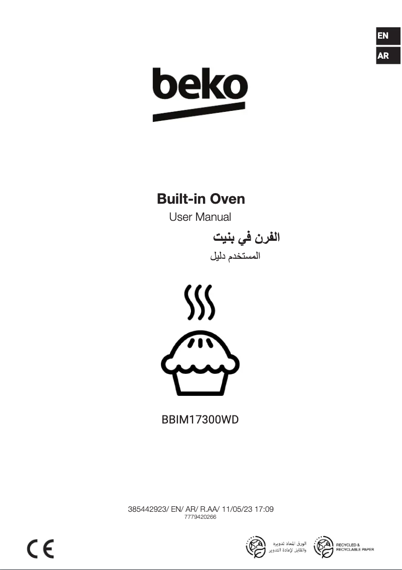 Page 1 de la notice Manuel utilisateur Beko BBIM17300WD