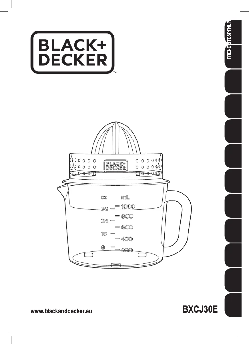 Page 1 de la notice Manuel utilisateur Black & Decker BXCJ30E