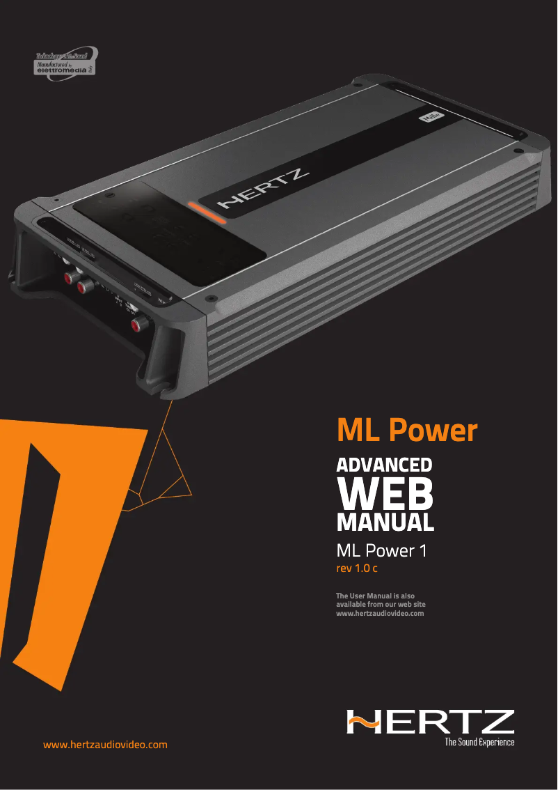 Page 1 de la notice Manuel utilisateur Hertz ML Power 1